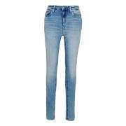 Calvin Klein Jeans Hög midja skinny jeans Blue, Dam