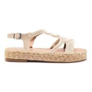 Xti Platta Sandaler Beige, Dam