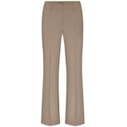 Cambio Trumpet Ull Ersättning Dubbel Byxor Beige, Dam