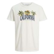 Jack & Jones 12213315-Vit-Palmeras T-shirt White, Herr