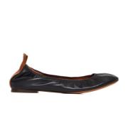 Lanvin Svarta platta skor Black, Dam