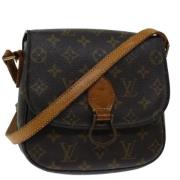 Louis Vuitton Vintage Pre-owned Canvas axelremsvskor Brown, Dam