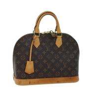 Louis Vuitton Vintage Pre-owned Canvas handvskor Brown, Dam