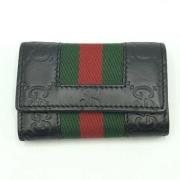 Gucci Vintage Pre-owned Canvas nyckelhllare Black, Dam