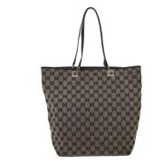 Gucci Vintage Pre-owned Canvas totevskor Beige, Dam