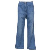 Chanel Vintage Pre-owned Bomull jeans Blue, Dam