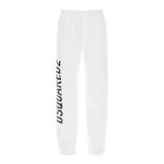 Dsquared2 Logo Print Sweatpants White, Herr