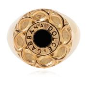 Dolce & Gabbana Sigillring med logotyp Yellow, Herr