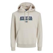 Jack & Jones Hoodie White, Herr