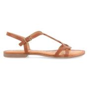 Gioseppo Flat Sandals Brown, Dam