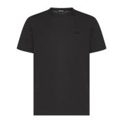 Ermenegildo Zegna Mörkbrun Bomull Crew Neck T-shirt Brown, Herr