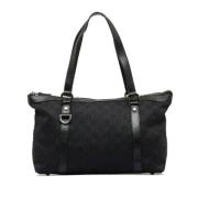 Gucci Vintage Pre-owned Canvas gucci-vskor Black, Dam