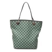 Gucci Vintage Pre-owned Canvas gucci-vskor Green, Dam