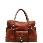 Celine Vintage Pre-owned Laeder handvskor Brown, Dam