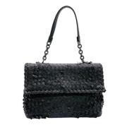 Bottega Veneta Vintage Pre-owned Tyg axelremsvskor Black, Dam