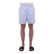 Stone Island Mäns Komfort Bermuda Shorts White, Herr