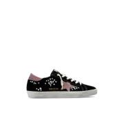 Golden Goose Sport Skor Super-Star Classic Med Lista Black, Dam