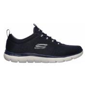 Skechers Toppmöten - Louvin Sneakers Blue, Herr