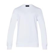 Liu Jo Herr Crewjeans Sweatshirt med Rund Hals White, Herr