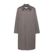 MM6 Maison Margiela Bomull Twill Trench Coat Gray, Herr