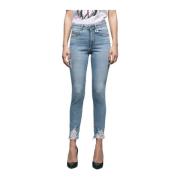 Gaëlle Paris Vintage Skinny Jeans för Kvinnor Blue, Dam