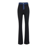 Coperni Svarta Ribbade Jeans Black, Dam