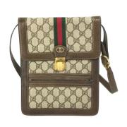 Gucci Vintage Pre-owned Canvas gucci-vskor Beige, Dam