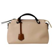 Fendi Vintage Pre-owned Laeder handvskor Beige, Dam