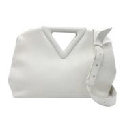 Bottega Veneta Vintage Pre-owned Laeder axelremsvskor White, Dam