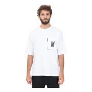 Moschino Kortärmad vit ficklogo tee White, Herr