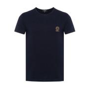 Versace Medusa Head Print Jersey T-shirts Blue, Herr