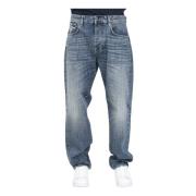 Armani Exchange Lös Tapered Denim Jeans Blue, Herr