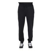 Calvin Klein Jeans Svarta sportbyxor med gummerad logotyp Black, Herr