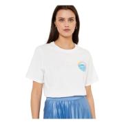 Pieces T-shirt White, Dam