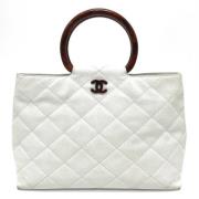 Chanel Vintage Pre-owned Laeder chanel-vskor White, Dam