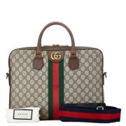 Gucci Vintage Pre-owned Canvas gucci-vskor Beige, Dam