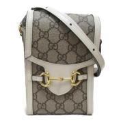 Gucci Vintage Pre-owned Canvas gucci-vskor Beige, Dam