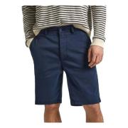 Pepe Jeans Regular Chino Shorts Blue, Herr