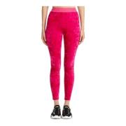 Versace Jeans Couture Broderad Logo Legging Pink, Dam