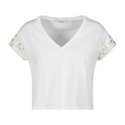 Gaudi Kortärmad T-shirt White, Dam