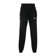 Represent Svarta Logo-Print Track Pants Black, Herr