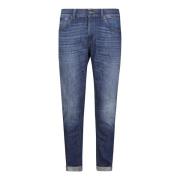 Dondup Stiliga Denim Jeans för Män Blue, Herr