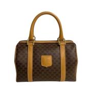 Celine Vintage Pre-owned Canvas handvskor Brown, Dam