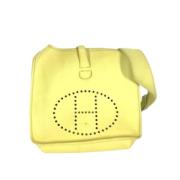 Hermès Vintage Pre-owned Laeder crossbodyvskor Yellow, Dam