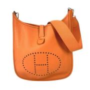 Hermès Vintage Pre-owned Laeder crossbodyvskor Orange, Dam