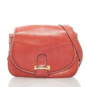 Celine Vintage Pre-owned Laeder crossbodyvskor Red, Dam