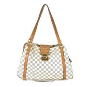 Louis Vuitton Vintage Pre-owned Tyg louis-vuitton-vskor Beige, Dam