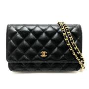 Chanel Vintage Pre-owned Laeder chanel-vskor Black, Dam