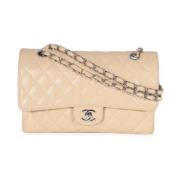 Chanel Vintage Pre-owned Laeder chanel-vskor Beige, Dam