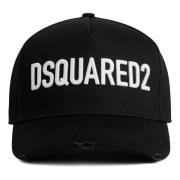 Dsquared2 Svart Logga Mössor Black, Herr